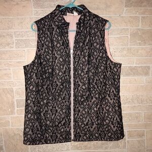 ✅Zenergy by Chico’s Lace overlay Vest